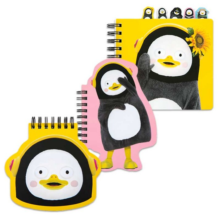 펭수 실속노트 세트 + 네컷 포토스티커 랜덤발송 2p, B, 1세트