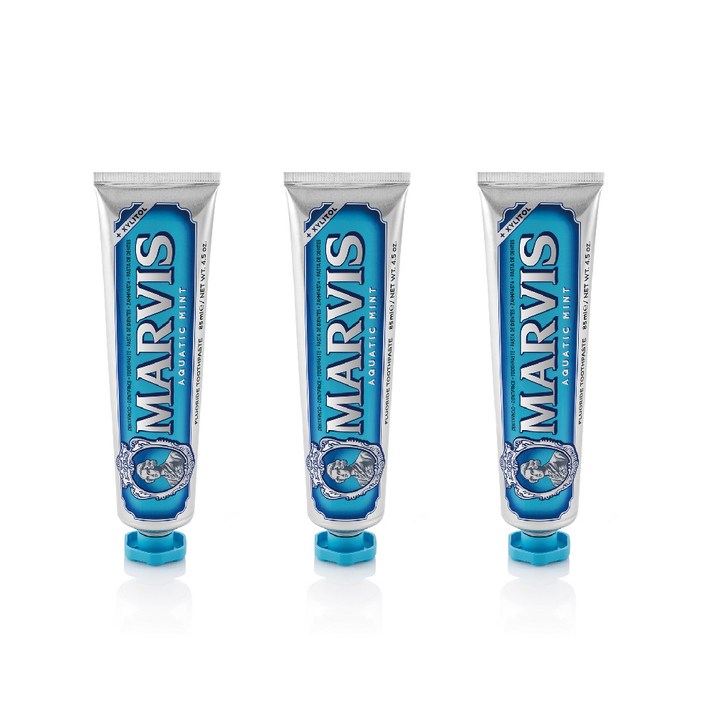 마비스 아쿠아 민트 치약, 85ml, 3개