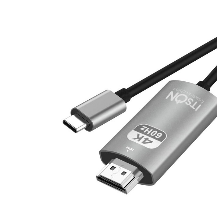 잇츠온 스마트폰 C to HDMI 미러링 케이블 ITMHLBN20, 2m, 혼합색상