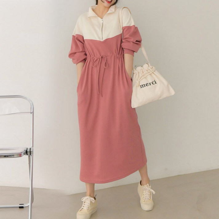 보리맘 세인트 지퍼 임산부 원피스 VA245