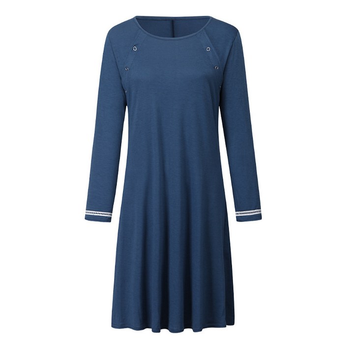 마켓에이 7부 버튼 심플 수유 임산부 원피스