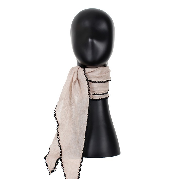 벤세르 코튼 레이스 삼각형 스카프