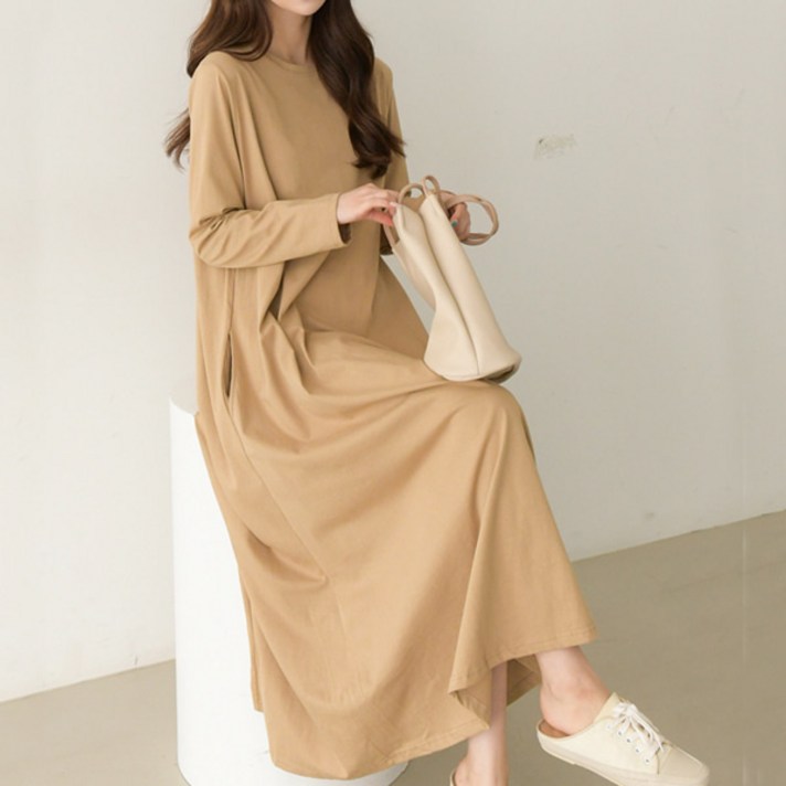 포켓 노트 임산부 원피스