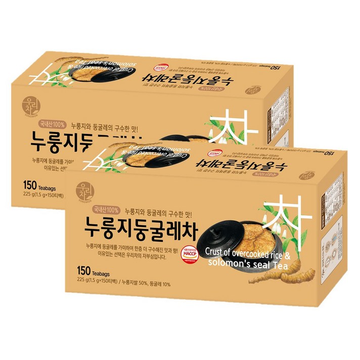 우리차 누룽지둥굴레차, 1.5g, 300개