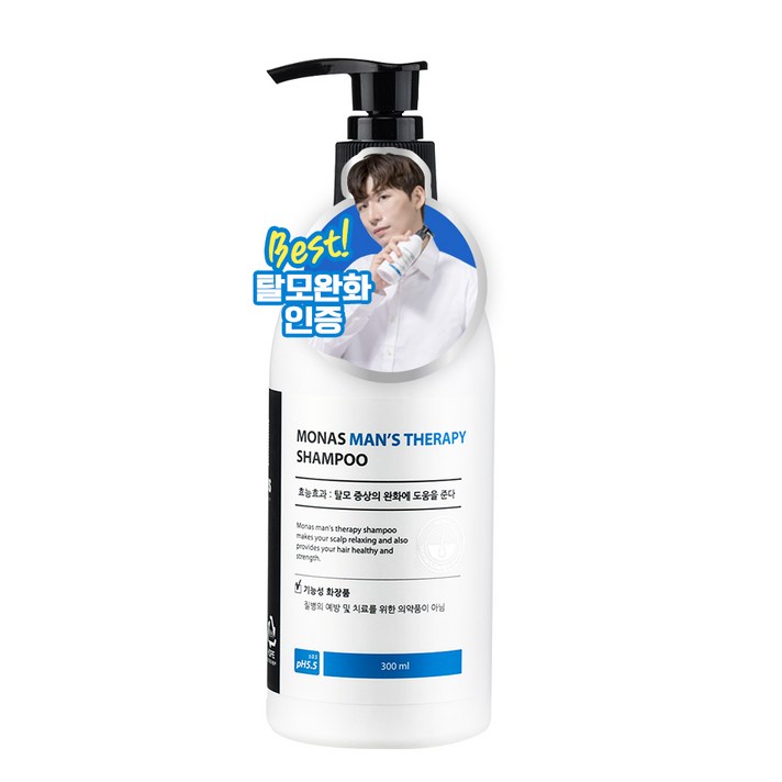 모나스 남성용 테라피 탈모 샴푸, 1개