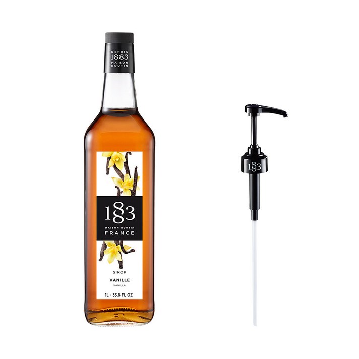 1883메종루틴 바닐라향 시럽 1L+ 시럽펌프, 1세트