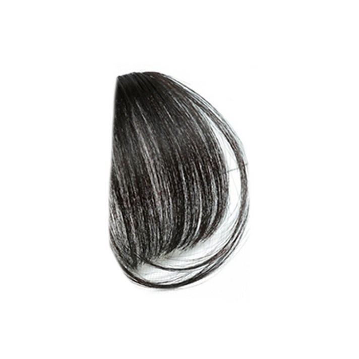 가발위드 인조모 앞머리 가발 테일형, 진한 블랙, 1개