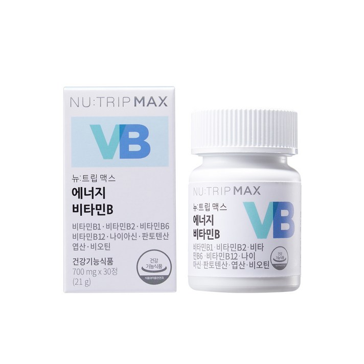 뉴트립맥스 에너지 비타민B, 1개, 30정