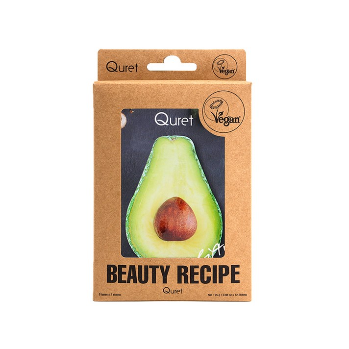 큐릿 슈퍼푸드 마스크팩 콤보 6종 x 2p 세트, 1세트