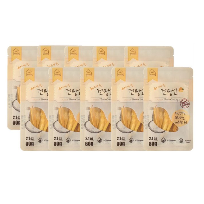 헤세드 건망고, 60g, 10개