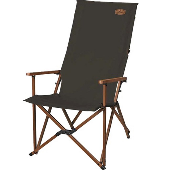 코베아 WS 릴렉스 롱 체어 캠핑의자, 다크브라운, 1개