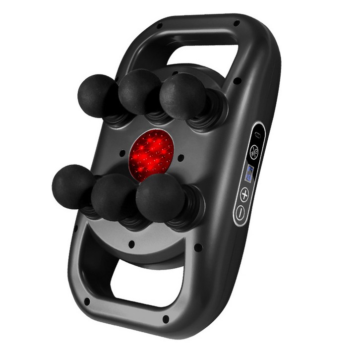 니치유 근막총 등허리 고주파 진동 근육이완 휴대용 마사지헤드 안마기 RT608, 단일상품, 그레이