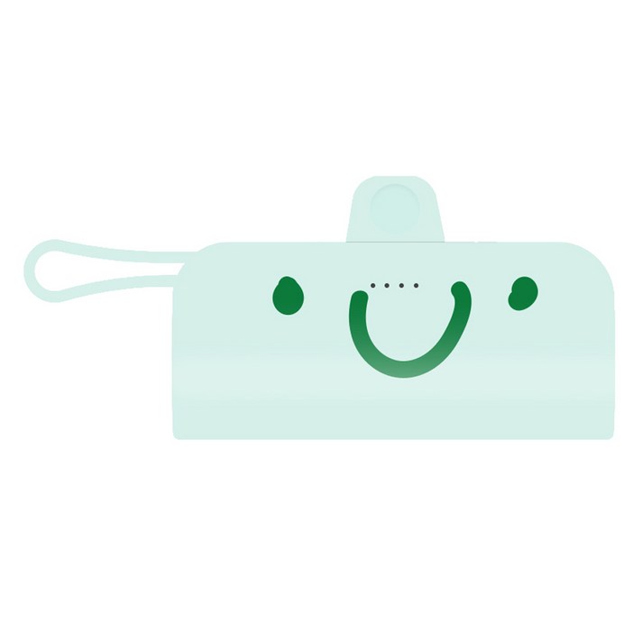 웨이브스튜디오 FACE EMOJI 미니 도킹형 10W 보조배터리 5000mAh 도킹C타입 케이블8핀, 민트 33 빅스마일, TRPBR5CHL 웨이브스튜디오 FACE EMOJI 미니 도킹형 10W 보조배터리 5000mAh 도킹C타입 케이블8핀, 민트 33 빅스마일, TRPBR5CHL