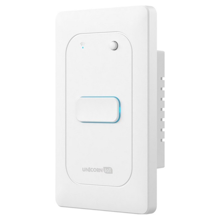 유니콘아이오티 1구 스마트 벽스위치 무선원격제어 자동불끄기 WIFI방식 TSSW1