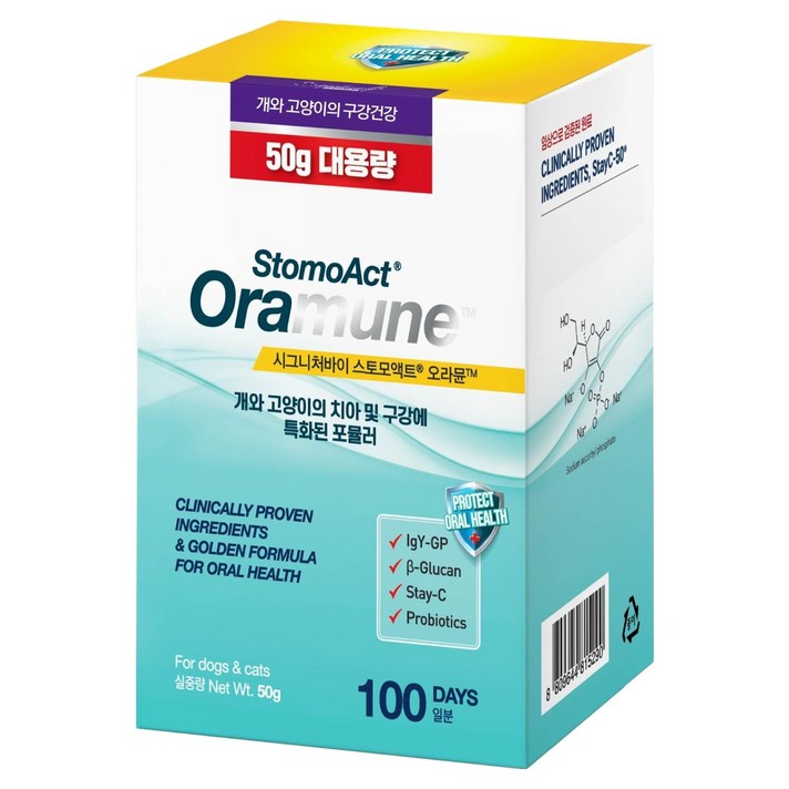 시그니처바이 반려동물 스토모액트 오라뮨 대용량 영양제