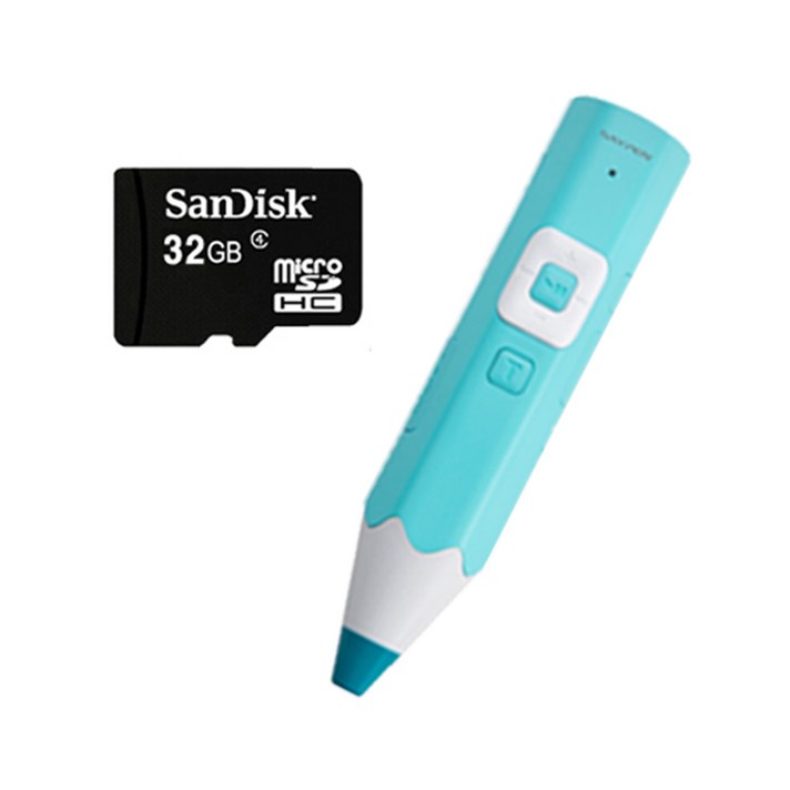 세이펜 레인보우 32GB + 32GB 메모리카드, 스카이블루