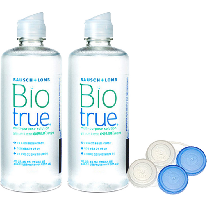
                                                        리뉴 바이오트루 렌즈 세정액 500 ml 2p + 렌즈 케이스 2p 세트, 1세트
                                                    