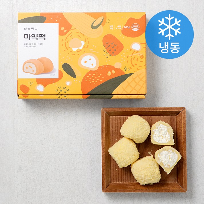 청년떡집 마약떡 (냉동), 40g, 15개
