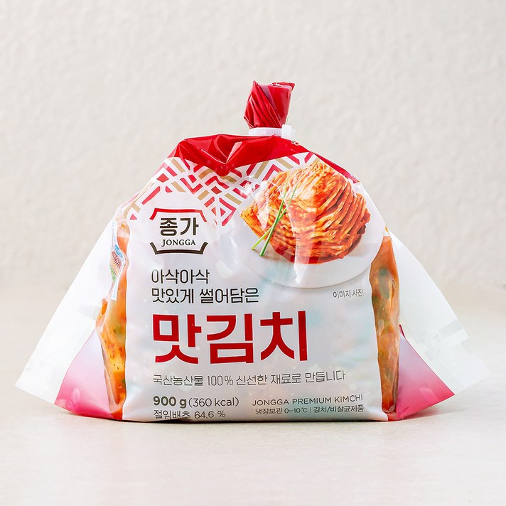  종가 아삭아삭 맛있게 썰어담은 맛김치, 900g, 1개 