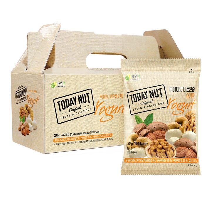 투데이넛 너트한줌 요거트 견과세트 600g, 1개 투데이넛 너트한줌 요거트 견과세트 600g, 1개