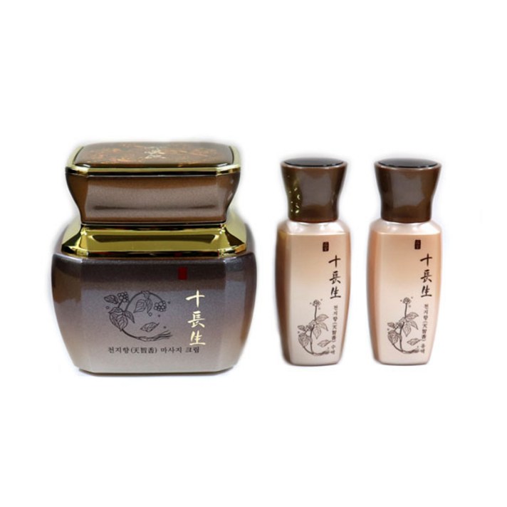 십장생 천지향 마사지크림 200ml + 천지향 수액 31ml + 천지향 유액 31ml, 1세트
