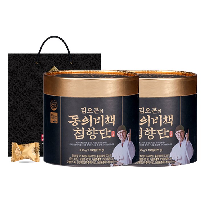  홀라이프 김오곤의 동의비책 침향단 100p + 쇼핑백, 375g, 2박스 