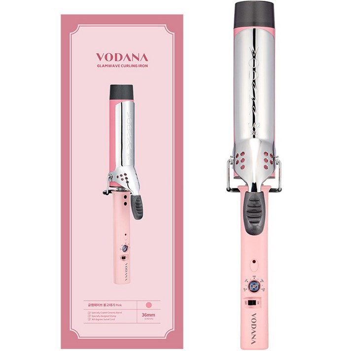  보다나 글램웨이브 봉고데기 프리볼트 36mm Bong FD36, 핑크, VC19MPKFV 