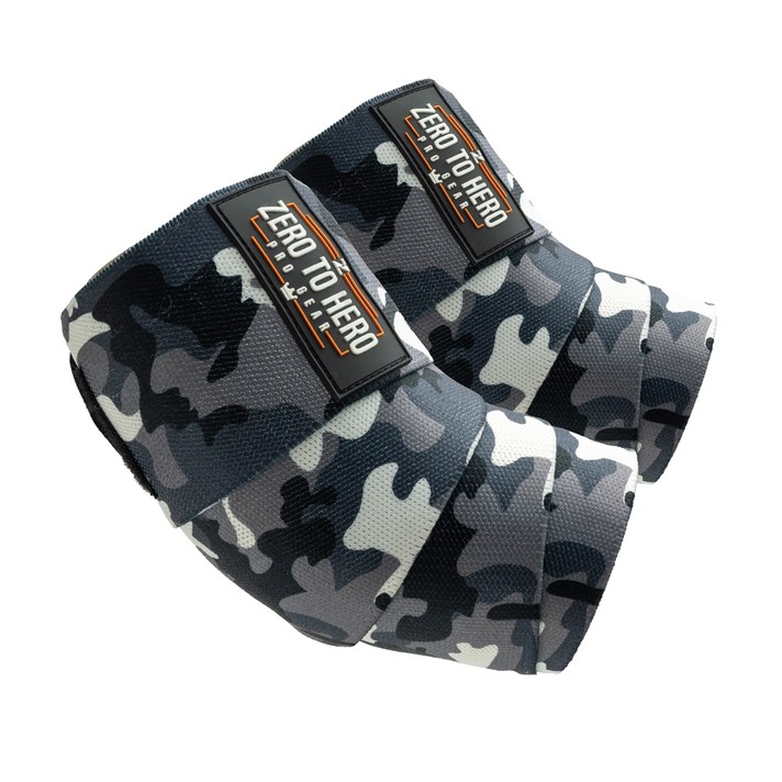  제로투히어로 헬스 카모 팔꿈치 보호대 EXCLUSIVE BLACK CAMO, 1개 