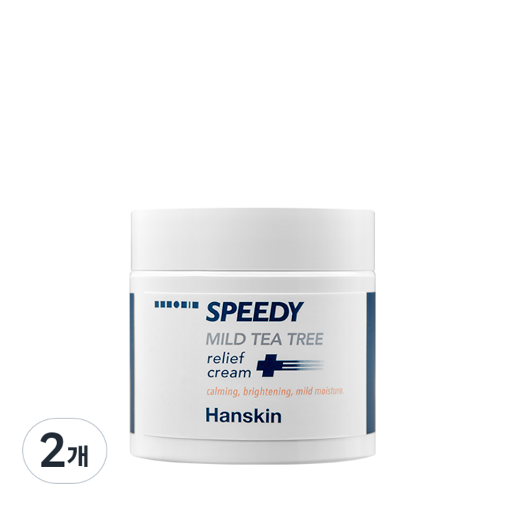 한스킨 순수 티트리 릴리프 크림, 2개, 80ml