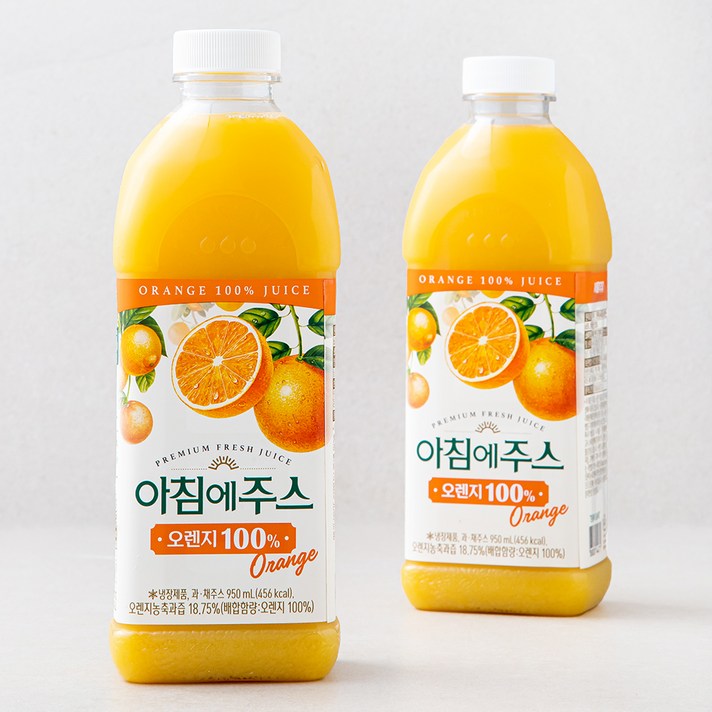 
                                                        아침에주스 오렌지주스, 950ml, 2개
                                                    