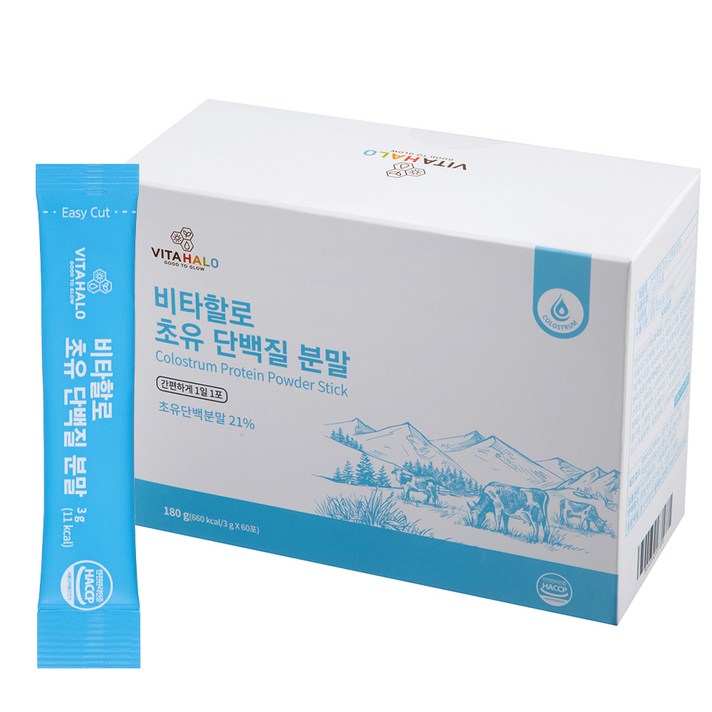 비타할로 초유 단백질 분말, 3g, 60개입