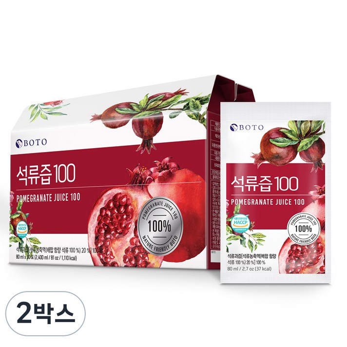 보뚜 석류즙 100, 60개, 80ml