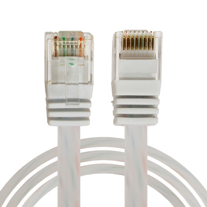 칼론 CAT6 UTP 평면 랜케이블 1m, 회색, 1개