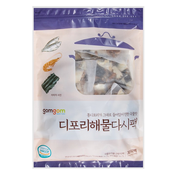 곰곰 진한 국물용 디포리해물 다시팩, 540g, 1개