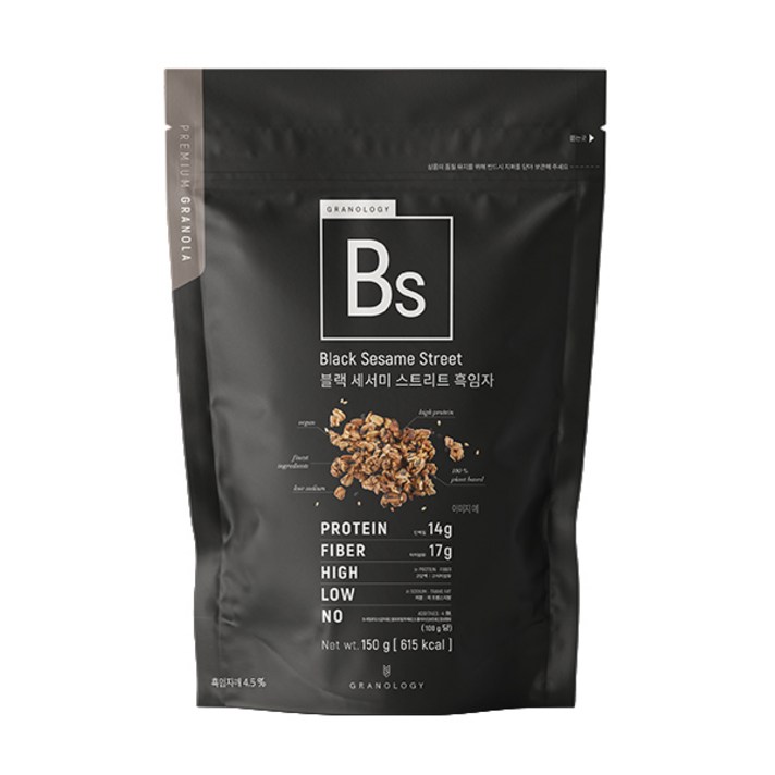 그라놀로지 블랙 세서미 스트리트 흑임자 그래놀라, 150g, 1개