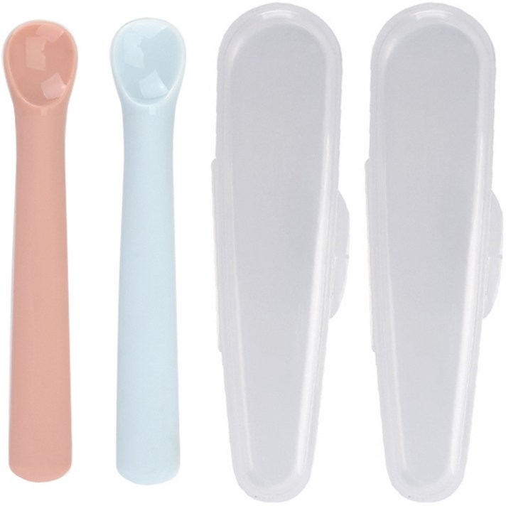 
                                                        데일리라이크 봉봉 이유식 스푼 1단계 2p + 케이스 세트, 스푼(스트로베리, 스카이블루), 1세트
                                                    