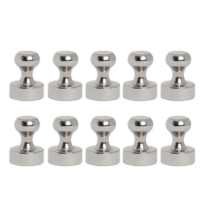  코지파파 초강력 고리 자석 후크 체스형 12mm, 실버, 10개 