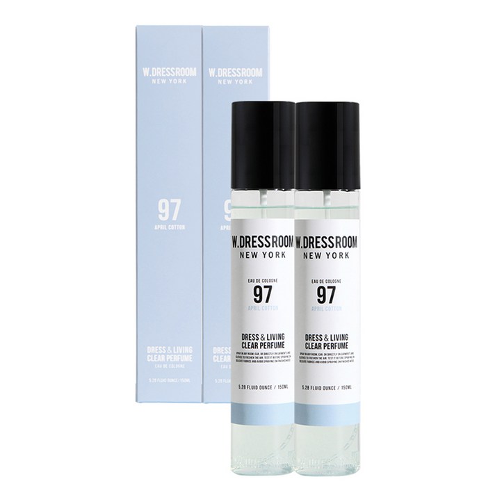 더블유드레스룸 드레스퍼퓸 150ml, No.97 APRIL COTTON, 2개