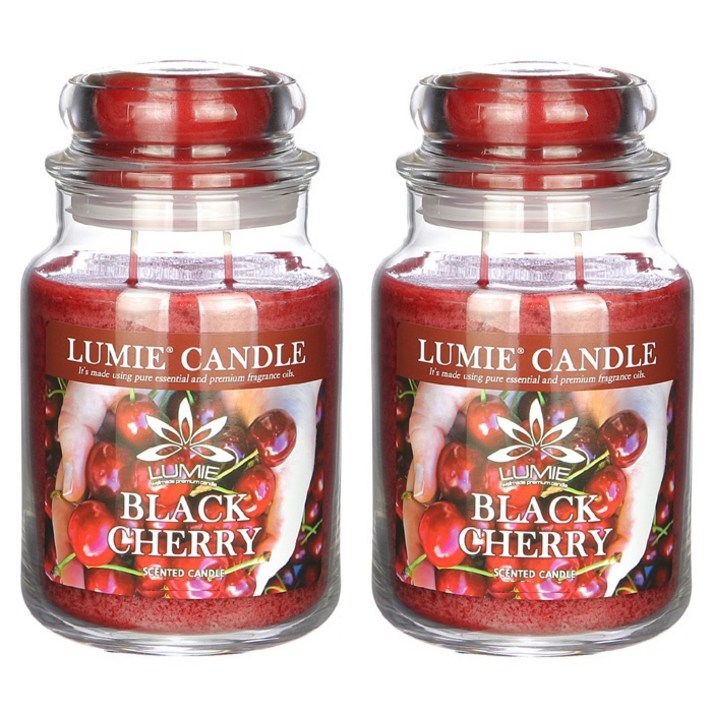 르미에 투인원 라지자 캔들 700g, 블랙체리, 2개