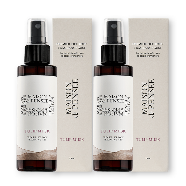 메종 드 펜세 바디미스트 튤립 머스크, 75ml, 2개