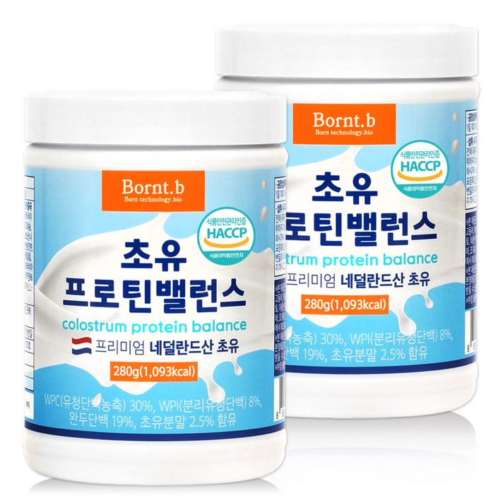 본트비 초유 프로틴 밸런스 파우더, 280g, 2개