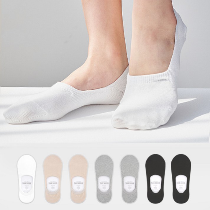 꼬랑내 여성용 168N 스탠다드 굿피트 페이크 삭스 8켤레 세트