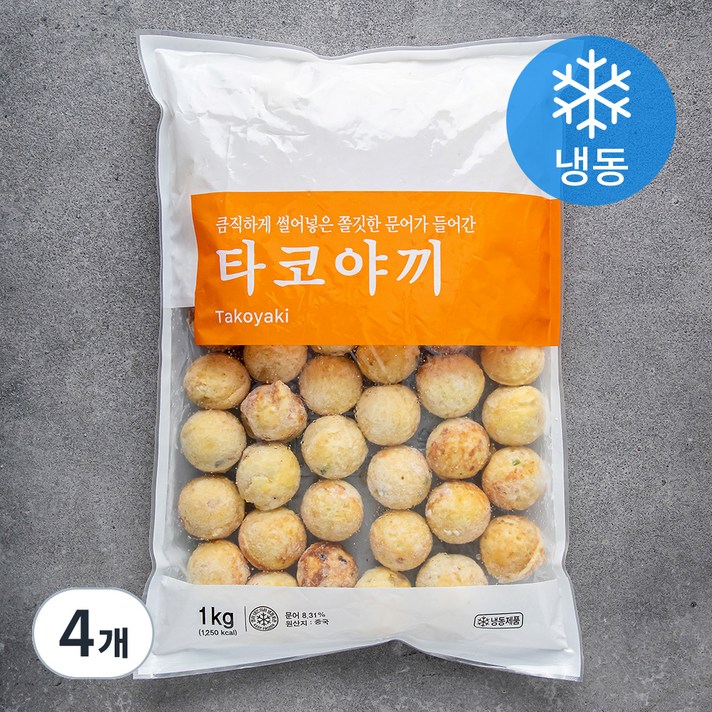  세미원 타코야끼 (냉동), 1kg, 4개 