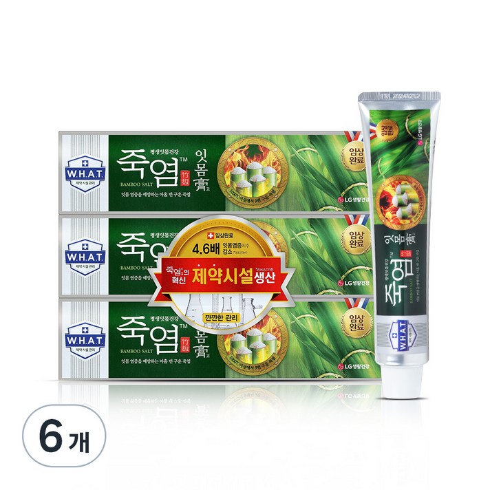 
                                                        죽염 잇몸고 치약, 120g, 6개
                                                    