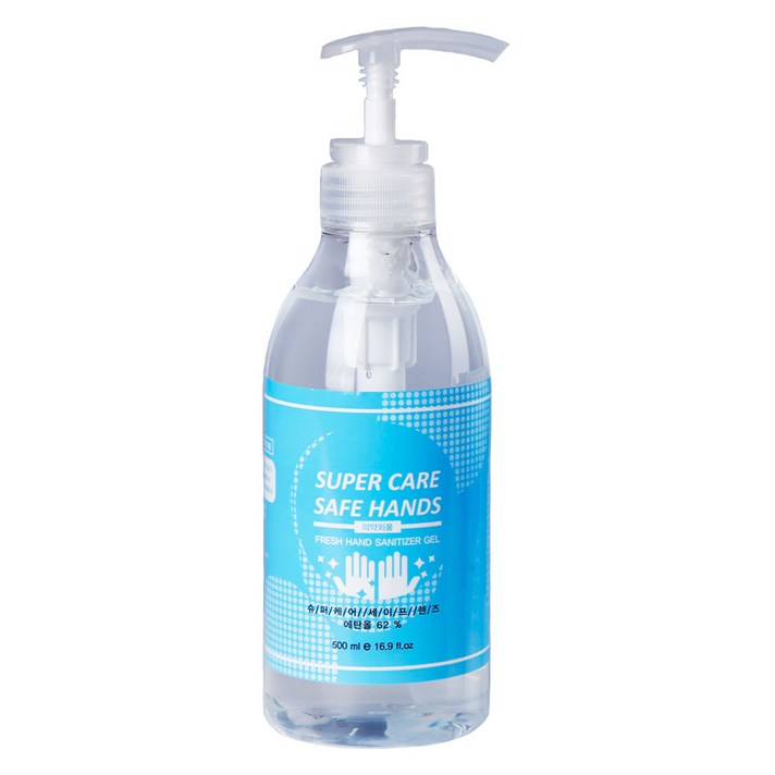 슈퍼케어 세이프 핸즈 손소독젤 펌프형, 500ml, 1개