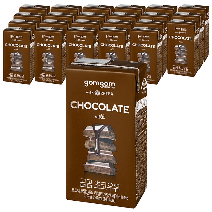 곰곰 멸균 초코 우유, 190ml, 24개