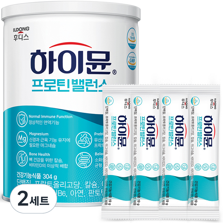 일동후디스 하이뮨 프로틴 밸런스 캔 + 스틱 세트, 380g, 2세트