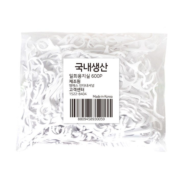 엠에스 일회용 치실, 600개입, 1개