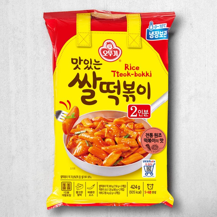 
                                                        오뚜기 맛있는 쌀떡볶이, 424g, 1개
                                                    