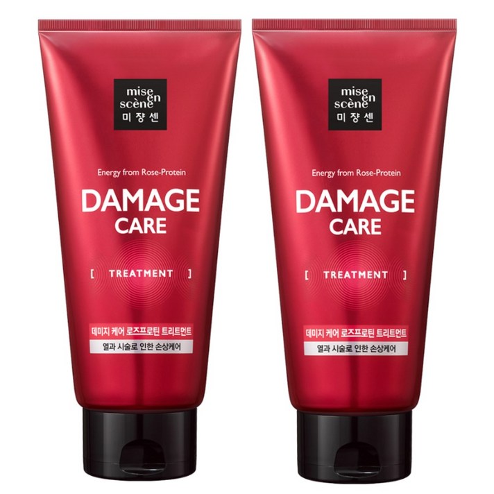 미쟝센 데미지 케어 로즈프로틴 트리트먼트, 330ml, 2개